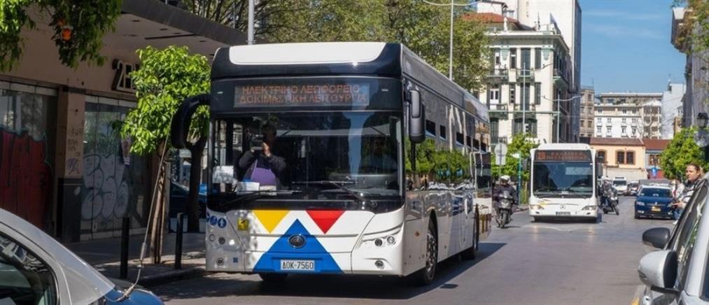 ΟΑΣΘ: Τα πρώτα δρομολόγια των ηλεκτρικών λεωφορείων (ει΄κονες)