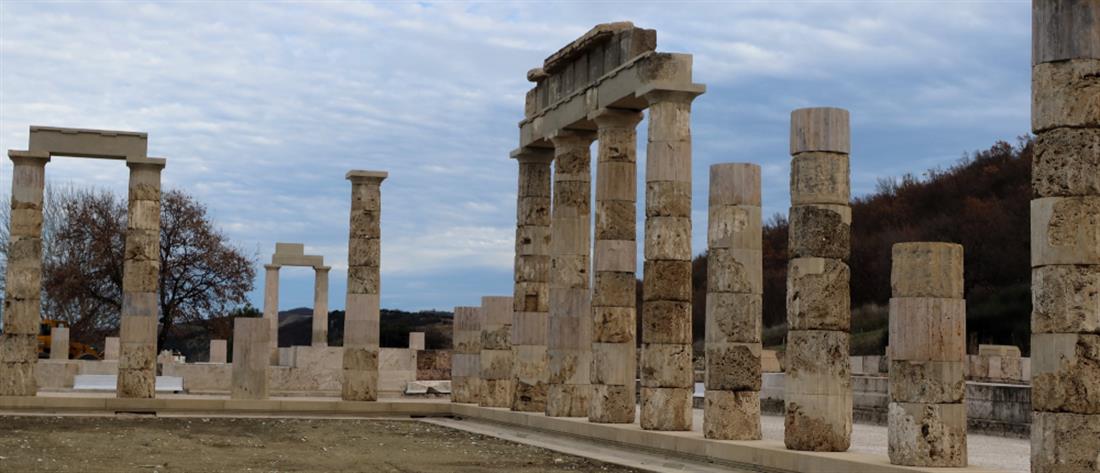 Αιγές - Φίλιππος Β': Αναστηλώθηκε το μεγαλύτερο οικοδόμημα της κλασσικής Ελλάδας 