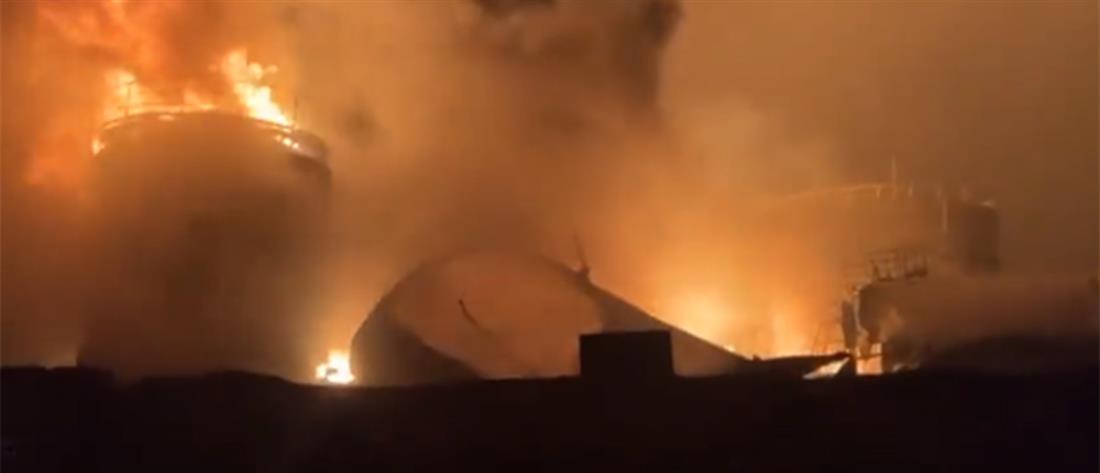 Πόλεμος στην Ουκρανία - Κίεβο: Πυραυλικές επιθέσεις και φωτιά σε διυλιστήριο (εικόνες)