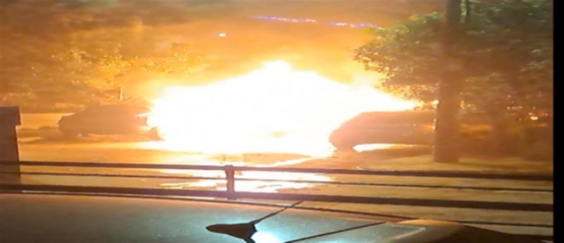 Θεσσαλονίκη: Φωτιά σε αυτοκίνητο προκάλεσε ζημιές και σε πολυκατοικία
