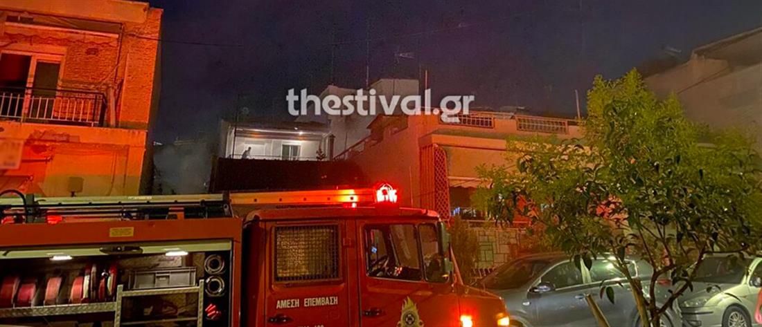 Θεσσαλονίκη: Φωτιά σε σπίτι - Τραυματίστηκε ένοικος (εικόνες)