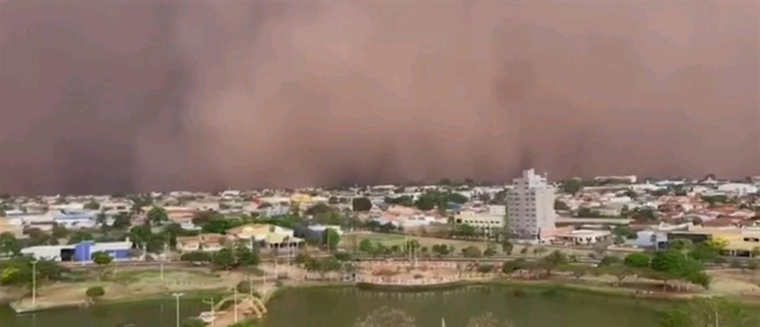 Βραζιλία: αμμοθύελλα σκέπασε ολόκληρη πόλη (βίντεο)