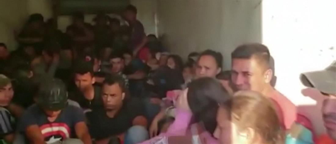 Δεκάδες μετανάστες βρέθηκαν σε φορτηγό (βίντεο)