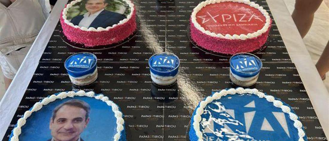 Εκλογές – Θεσσαλονίκη: Ανάρπαστες οι τούρτες με τα πρόσωπα πολιτικών αρχηγών (εικόνες)