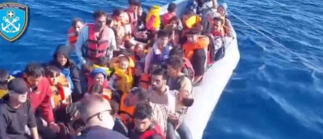 Λέσβος: Φουσκωτό με δεκάδες παράτυπους μετανάστες (βίντεο)