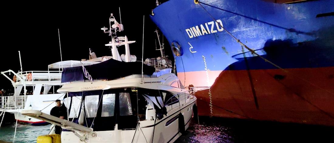 Κακοκαιρία “Avgi” - Ναύπλιο: πλοίο έπεσε πάνω σε σκάφη (εικόνες)