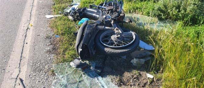 Σέρρες: Τροχαίο δυστύχημα με νεαρό συνοδηγό μηχανής