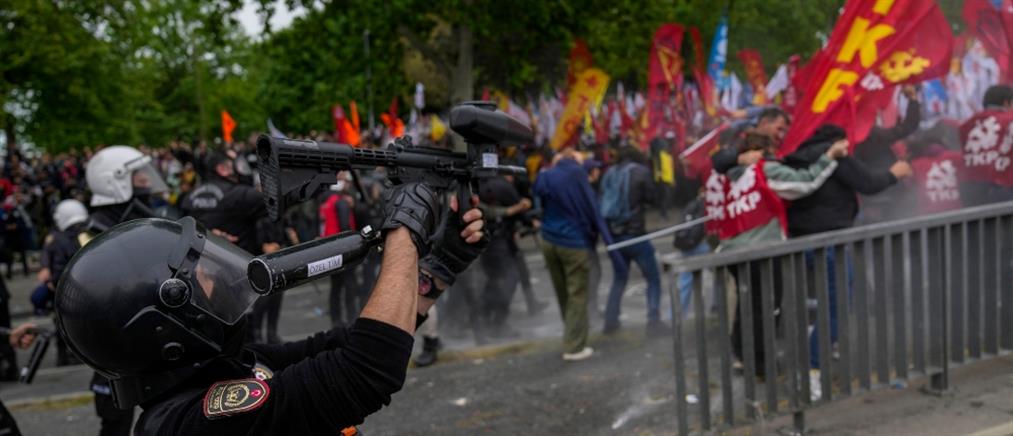 Πρωτομαγιά στην Κωνσταντινούπολη: “Πλημμύρισε” με διαδηλωτές η Ταξίμ, παρά την απαγόρευση (εικόνες)