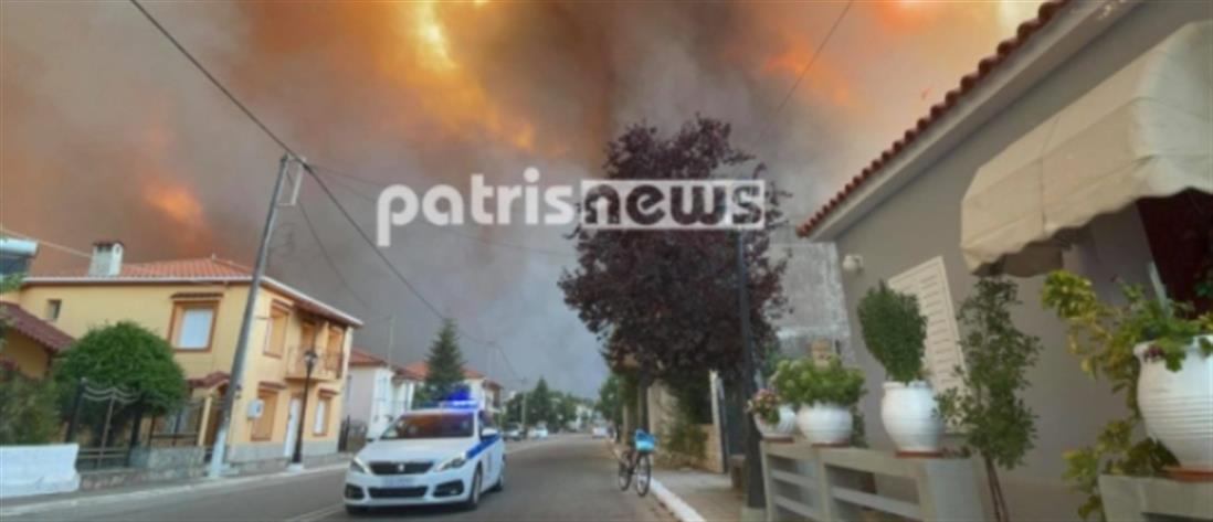 Φωτιά στην Ηλεία: δύο μεγάλα πύρινα μέτωπα (βίντεο)
