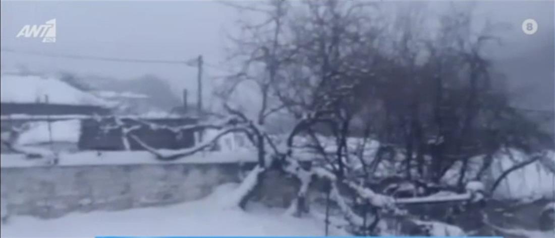 “Μήδεια”: Χιόνια στην Πάρνηθα (βίντεο)