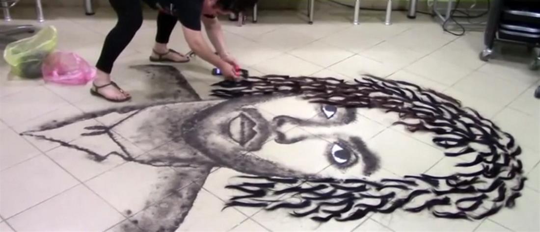 Viral η κομμώτρια που κάνει Τέχνη από τις περισσευούμενες τρίχες (βίντεο)