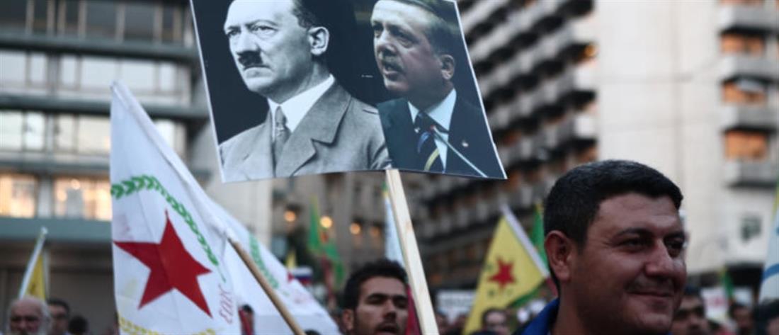 Επεισόδια στην πορεία των Κούρδων στην Αθήνα (εικόνες)