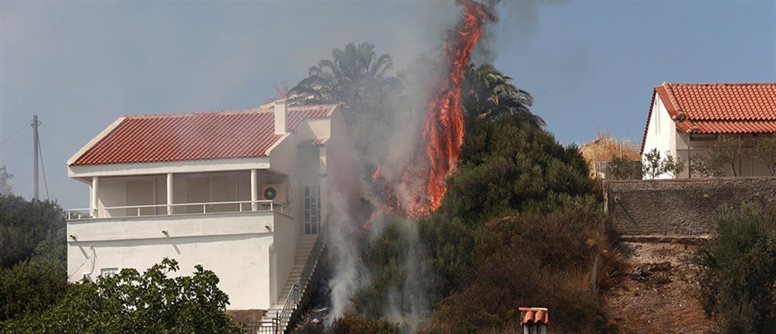 Φωτιά στα Βατερά: Μάχη με τις φλόγες για δεύτερη ημέρα (εικόνες)