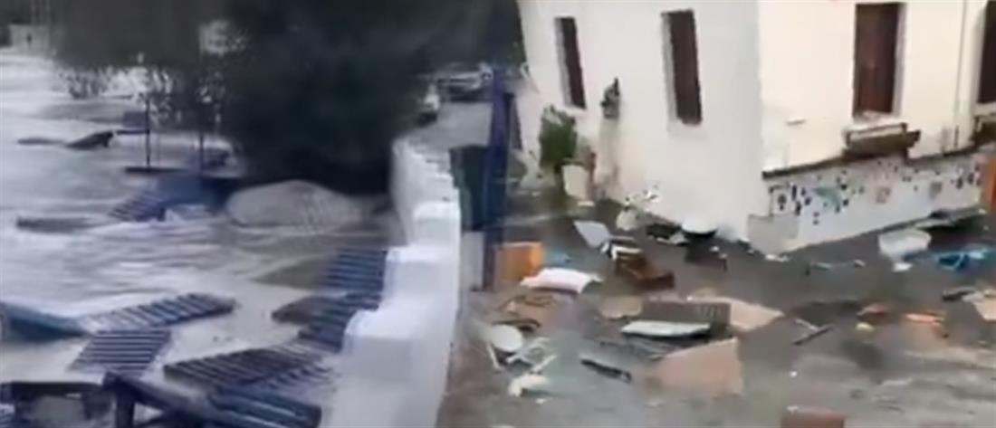 Σεισμός στην Σάμο: η στιγμή που το τσουνάμι “χτυπάει” την Σμύρνη (βίντεο)
