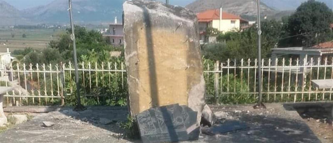 Αλβανοί εθνικιστές ανατίναξαν μνημείο στην Βόρεια Ήπειρο (εικόνες)