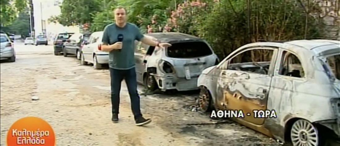 Μπαράζ εμπρησμών σε αυτοκίνητα στην Αθήνα (βίντεο)