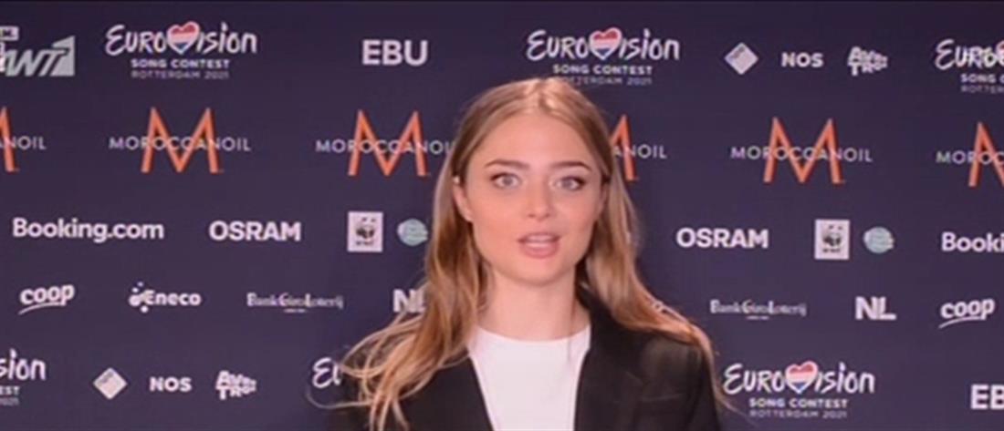 Eurovision - Στεφανία Λυμπεράκη: Το παρασκήνιο της πρώτης πρόβας (βίντεο)