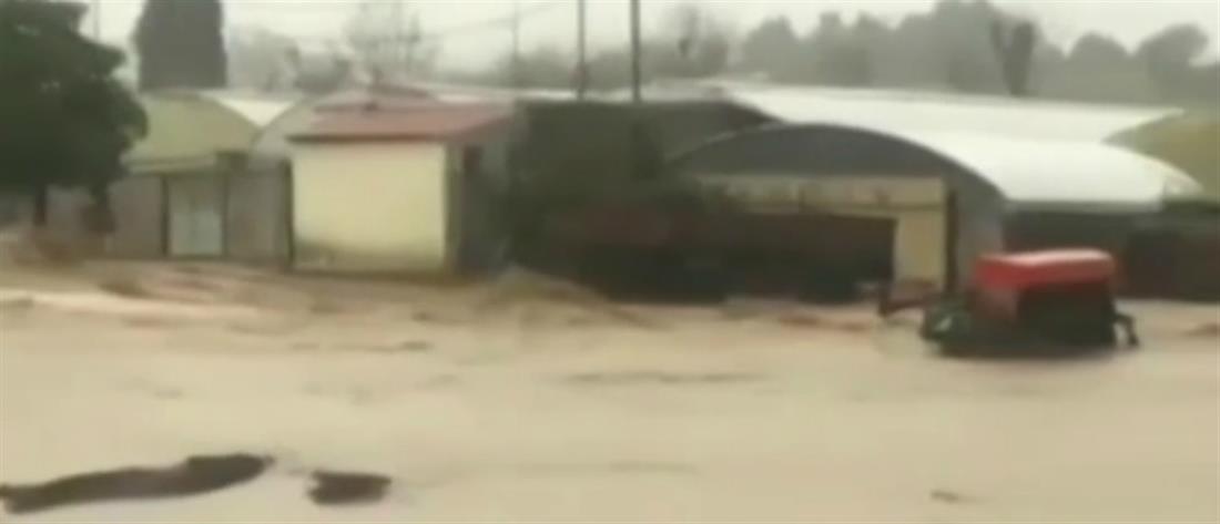 Κακοκαιρία: “Ποδαρικό” με πλημμύρες (βίντεο)
