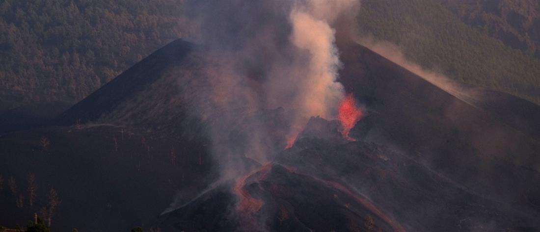 Ηφαίστειο - Λα Πάλμα: “Φούσκωσε” το ποτάμι της λάβας (εικόνες)
