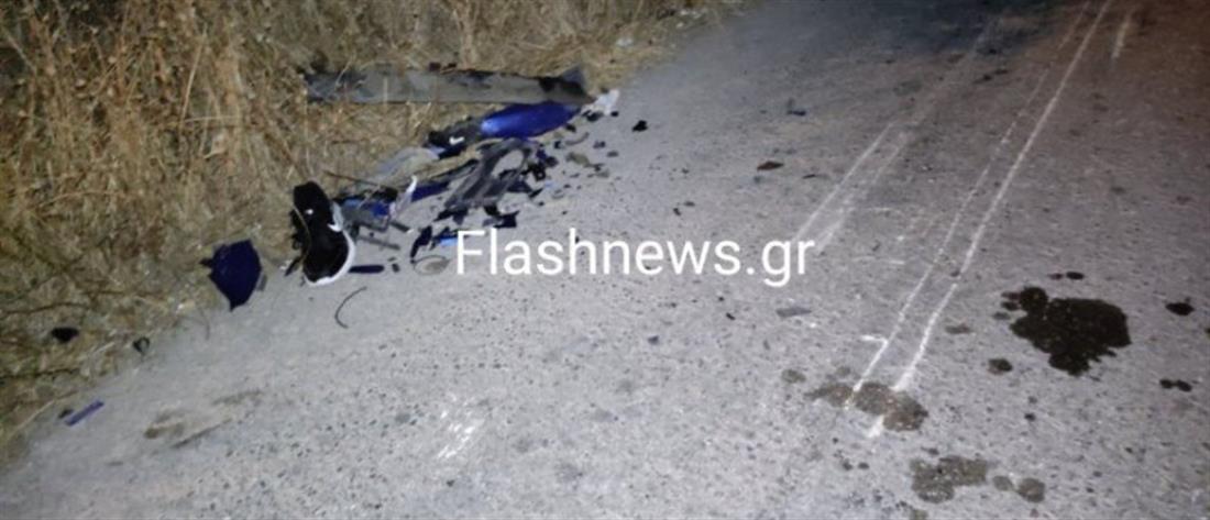 Τροχαίο στα Χανιά: Νεκρός 18χρονος μοτοσικλετιστής (εικόνες)