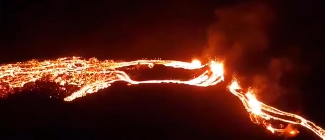 Ισλανδία: Λάβα ηφαιστείου “κατάπιε” drone στον αέρα (βίντεο)