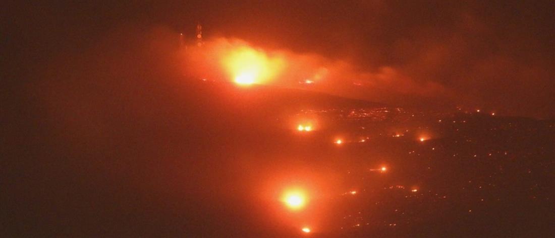 Φωτιά στην Τήνο: Ολονύχτια μάχη με τις αναζωπυρώσεις (εικόνες)