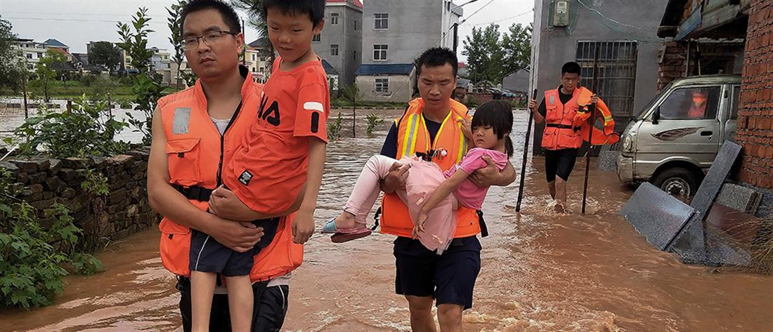 Φονικές πλημμύρες στη νότια Κίνα (βίντεο)