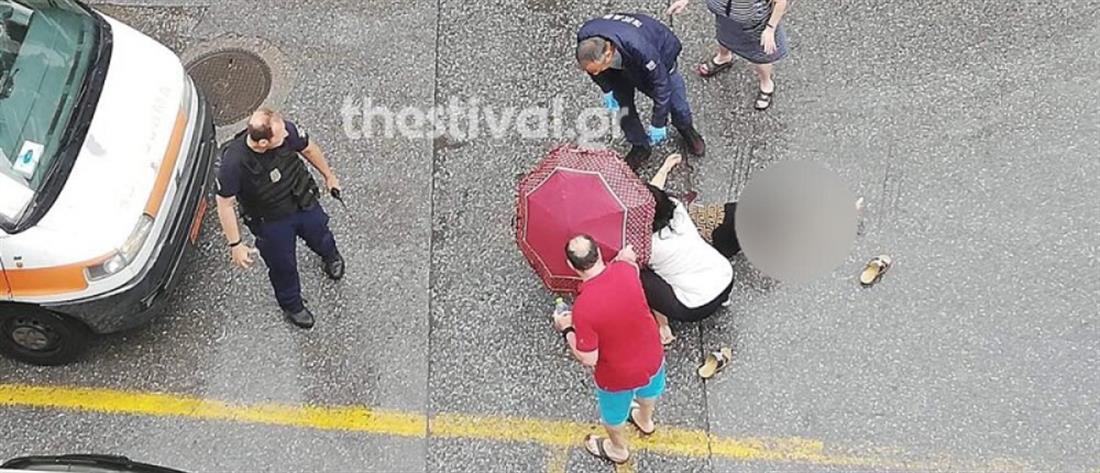 Επίθεση με τσεκούρι σε γυναίκα που περπατούσε στην Θεσσαλονίκη (εικόνες)