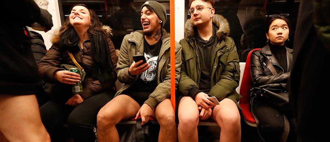 “Ημέρα Χωρίς Παντελόνι στο Μετρό” της Πράγας (βίντεο)