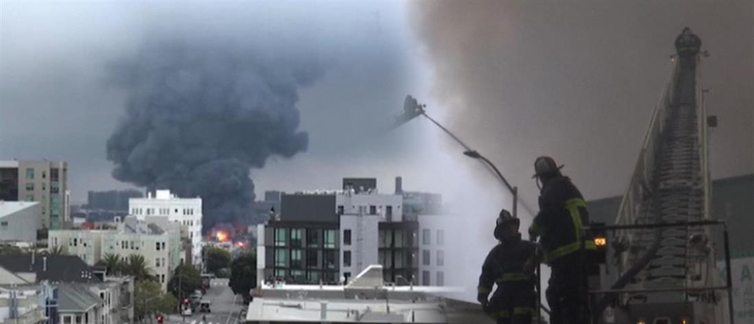 Πυρκαγιά στο Σαν Φρανσίσκο: Στις φλόγες παραδόθηκαν καταστήματα (βίντεο)