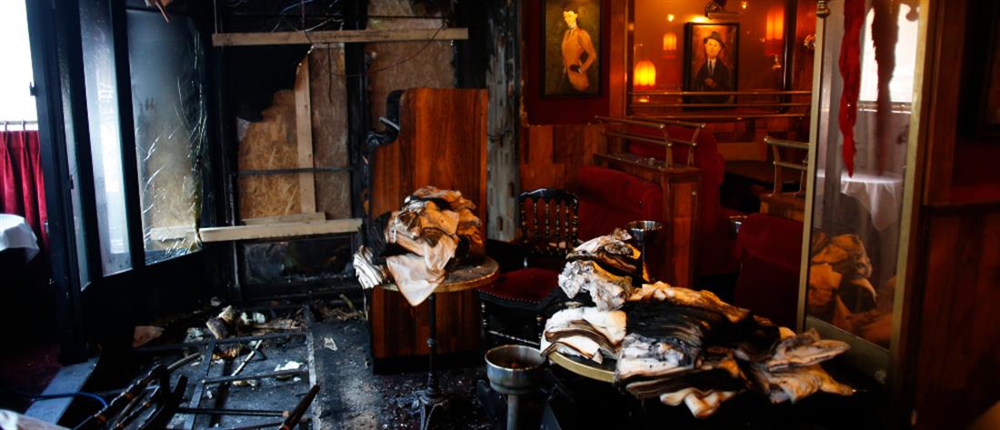 Κάηκε το εστιατόριο – στέκι του Μακρόν (εικόνες)
