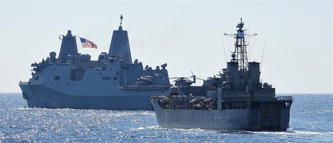 Ένοπλες Δυνάμεις: Συνεκπαίδευση μονάδων με το “USS Arlington” των ΗΠΑ (εικόνες)