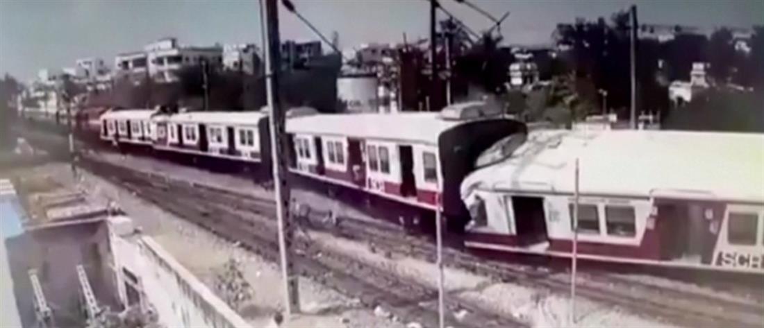 Βίντεο: η στιγμή μετωπικής σύγκρουσης τρένων