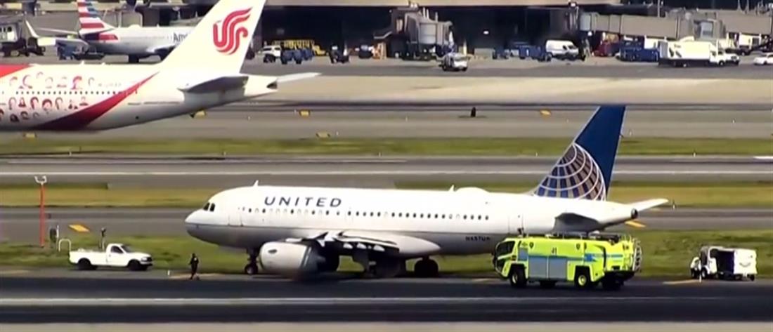 Αεροπλάνο έπαθε… λάστιχο κατά την προσγείωση (βίντεο)