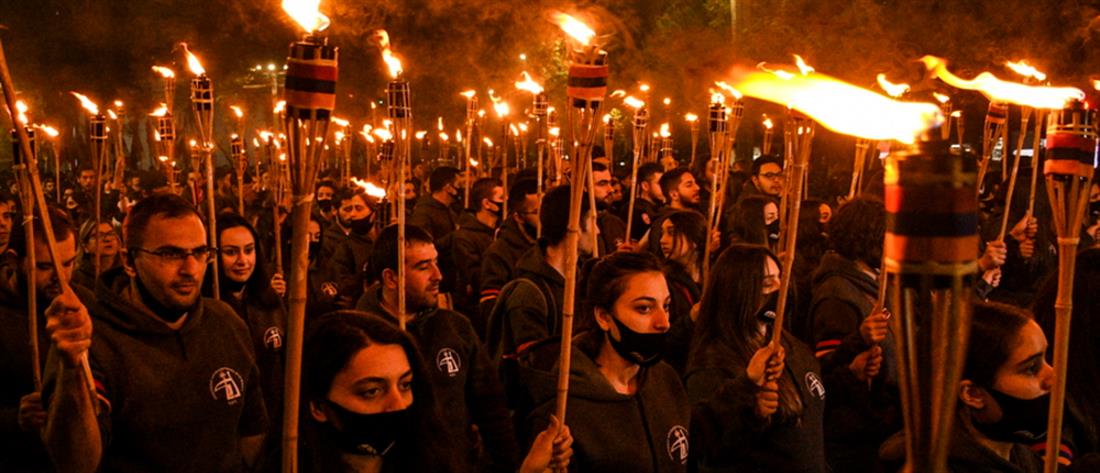 Αρμενία: Πορεία στη μνήμη των θυμάτων της γενοκτονίας (εικόνες)
