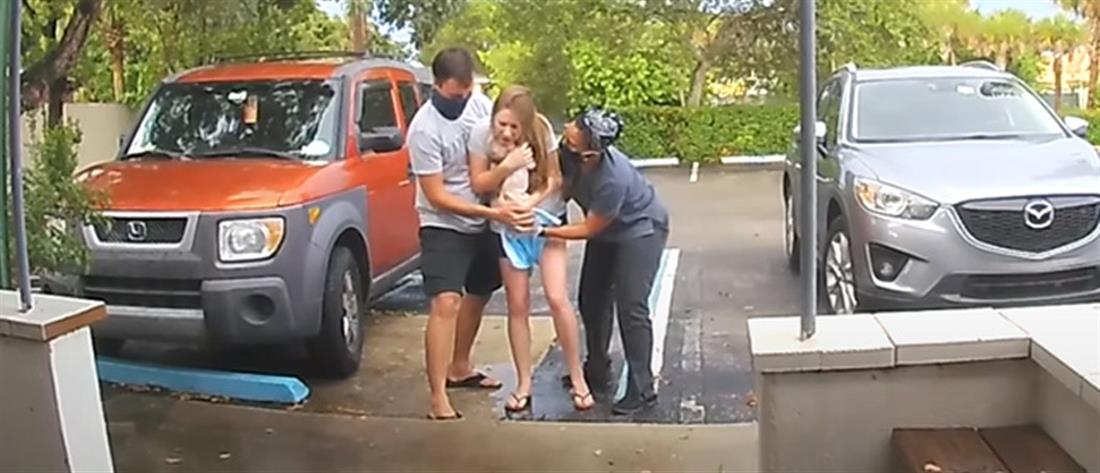 Βίντεο: Γέννησε όρθια στο πάρκινγκ του μαιευτηρίου