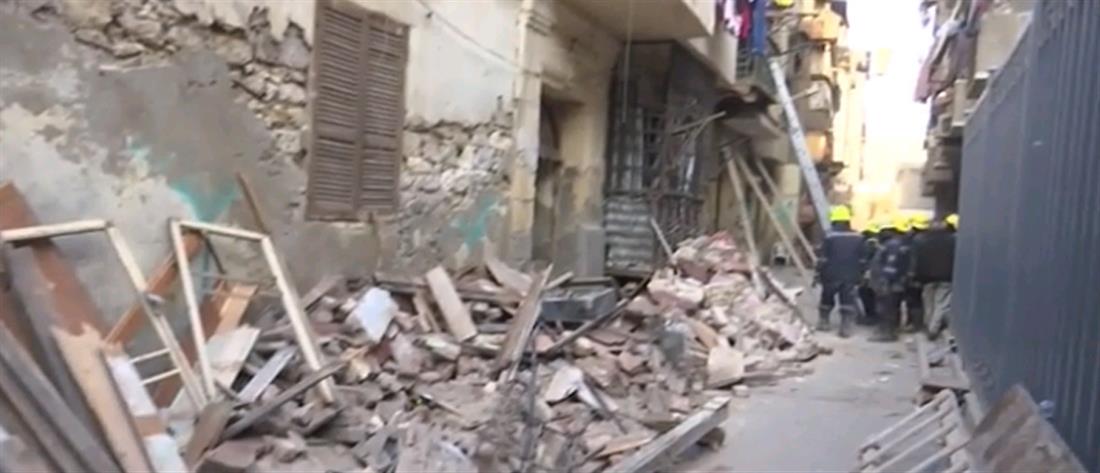 Φονική κατάρρευση κτηρίου στο Κάιρο (εικόνες)