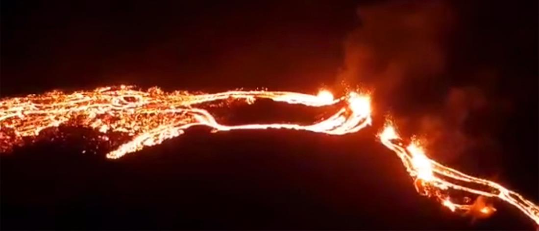 Έκρηξη ηφαιστείου στην Ισλανδία (βίντεο)