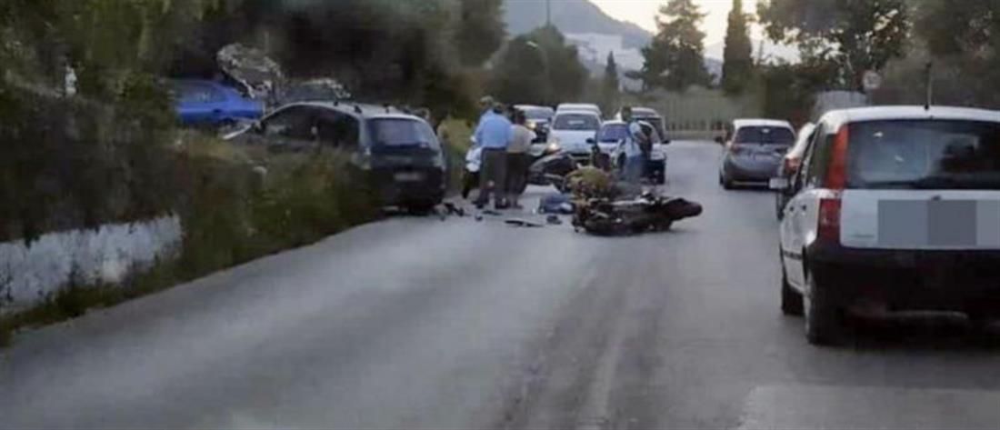 Σοκαριστικό τροχαίο με θύμα μοτοσικλετιστή (εικόνες)
