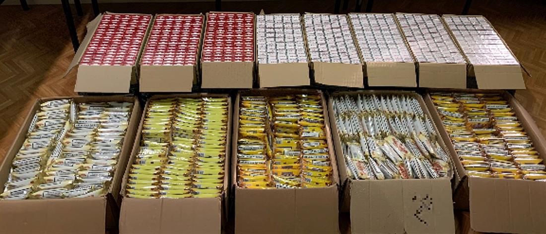 Κατασχέθηκαν χιλιάδες πακέτα λαθραία τσιγάρα (εικόνες)