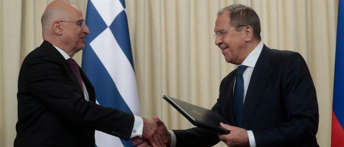 Δένδιας – Λαβρόφ: συμφωνία για στενότερη συνεργασία Ελλάδας – Ρωσίας (εικόνες)