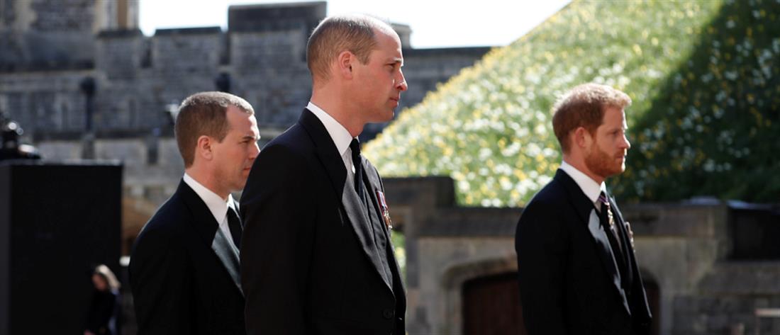 Κηδεία πρίγκιπα Φιλίππου: Ουίλιαμ και Χάρι σε απόσταση...