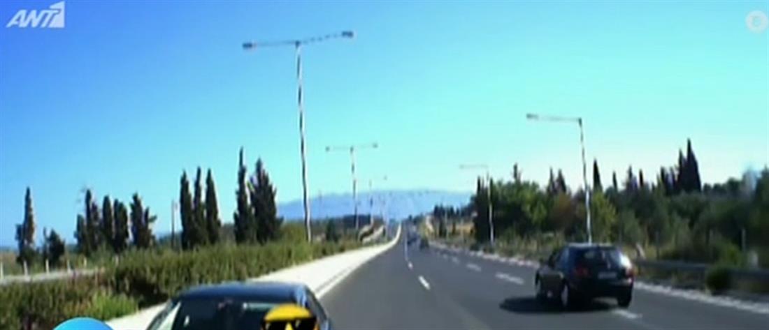 Ηλικιωμένος οδηγούσε ανάποδα στην Εθνική Οδό (βίντεο)