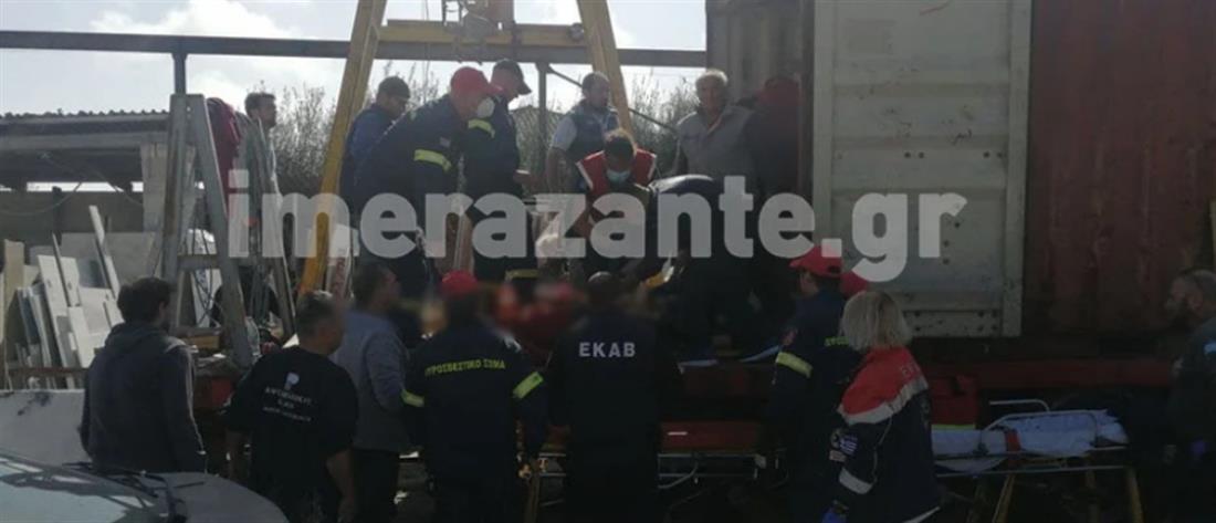 Ζάκυνθος: Νεκρός εργάτης που καταπλακώθηκε από μάρμαρα (εικόνες)