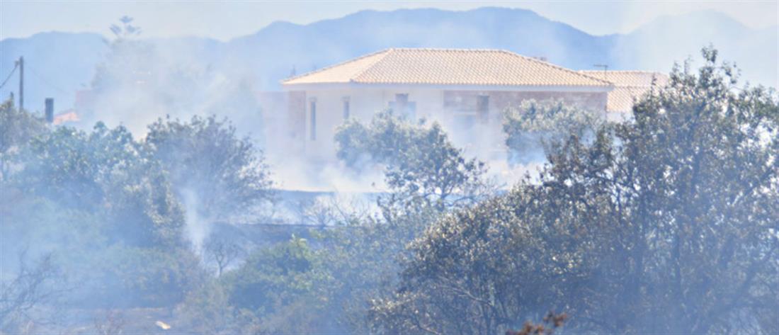 Αίγινα: Απειλήθηκαν σπίτια από τη φωτιά