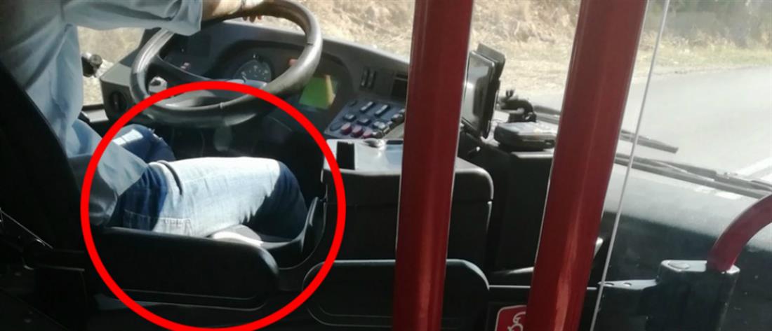 Οδηγούσε το λεωφορείο καθισμένος… σταυροπόδι! (βίντεο)