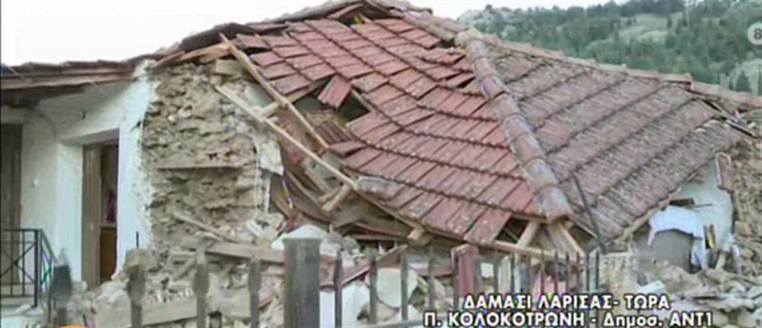 Σεισμός στην Ελασσόνα: “Βομβαρδισμένη” περιοχή το Δαμάσι (βίντεο)