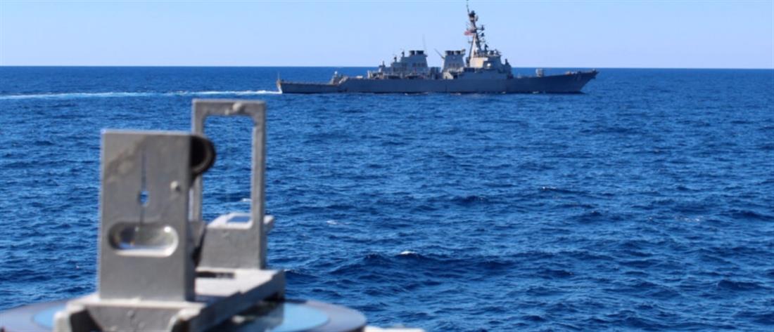Κρήτη: Συνεκπαίδευση στρατιωτικών μονάδων με πλοίο των ΗΠΑ (εικόνες)