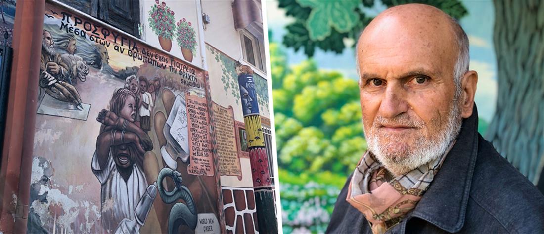“Γκραφιτάς” ετών 71... ζωγράφισε ολόκληρο το χωριό του (εικόνες)