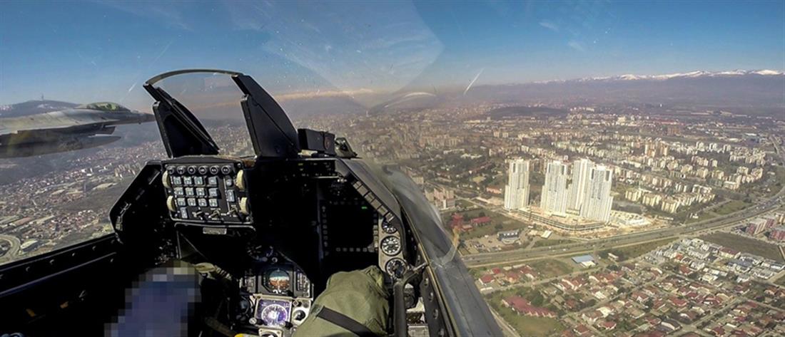 Ελληνικά F-16 πέταξαν πάνω από τα Σκόπια (εικόνες)